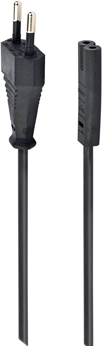 Cableexpert Netzkabel (C7) schwarz, 1,8 Meter