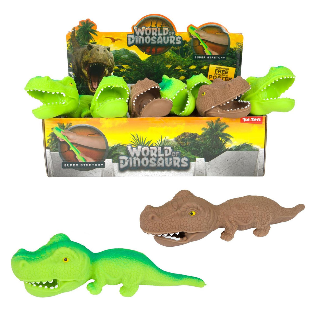 Welt der Dinosaurier kneten Dino dehnbar