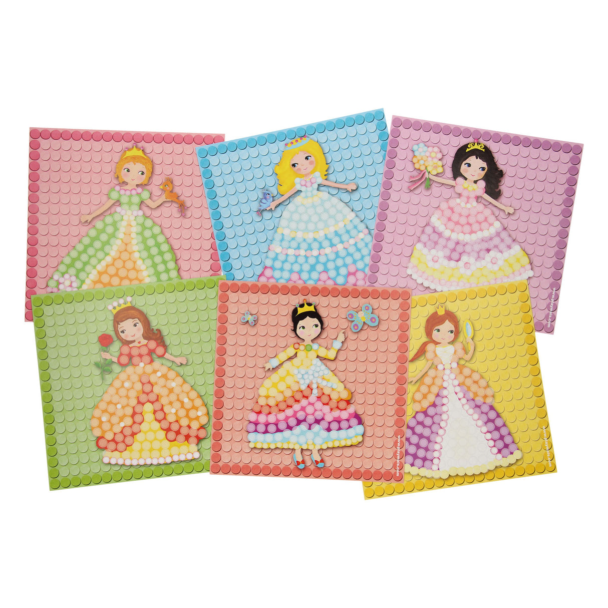 Playmais-Mosaikkarten schmücken Prinzessin