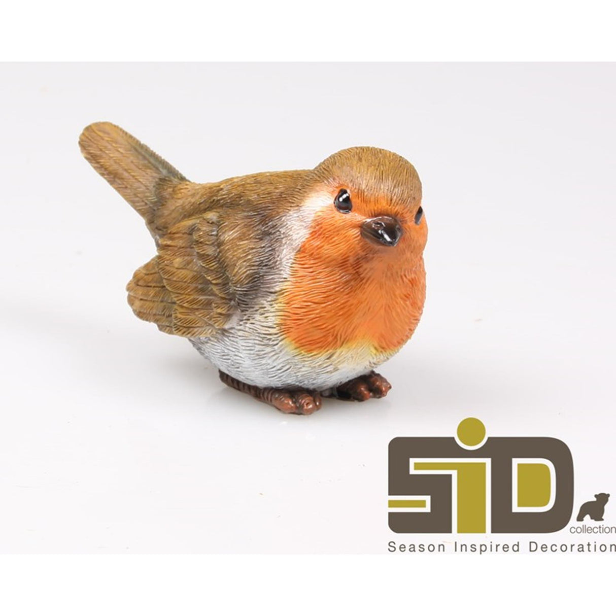 Von der Jahreszeit inspirierte Deko-Vogel-Rotkehlchen-Statue, 11,5 x 5 x 6 cm