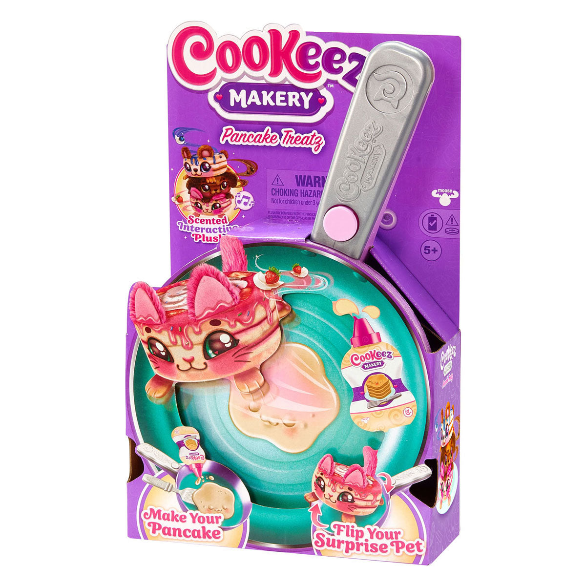 Moose Toys Cookeez stellt Ihr eigenes Plüsch-Überraschungstier in einer Bratpfanne her