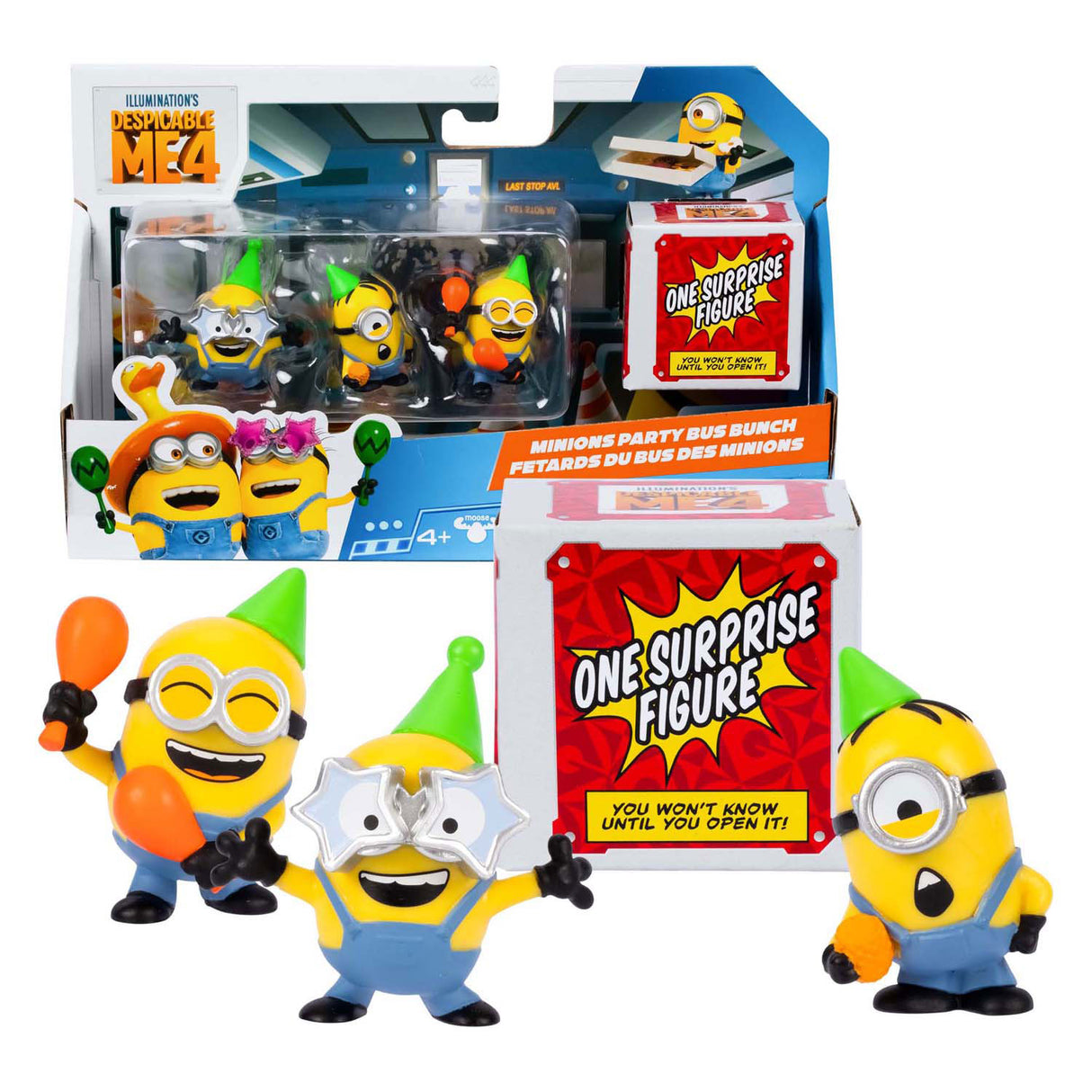 Moose Toys „Ich – Einfach Unverbesserlich 4“ – Avl-Squad-Spielfiguren im 4er-Pack
