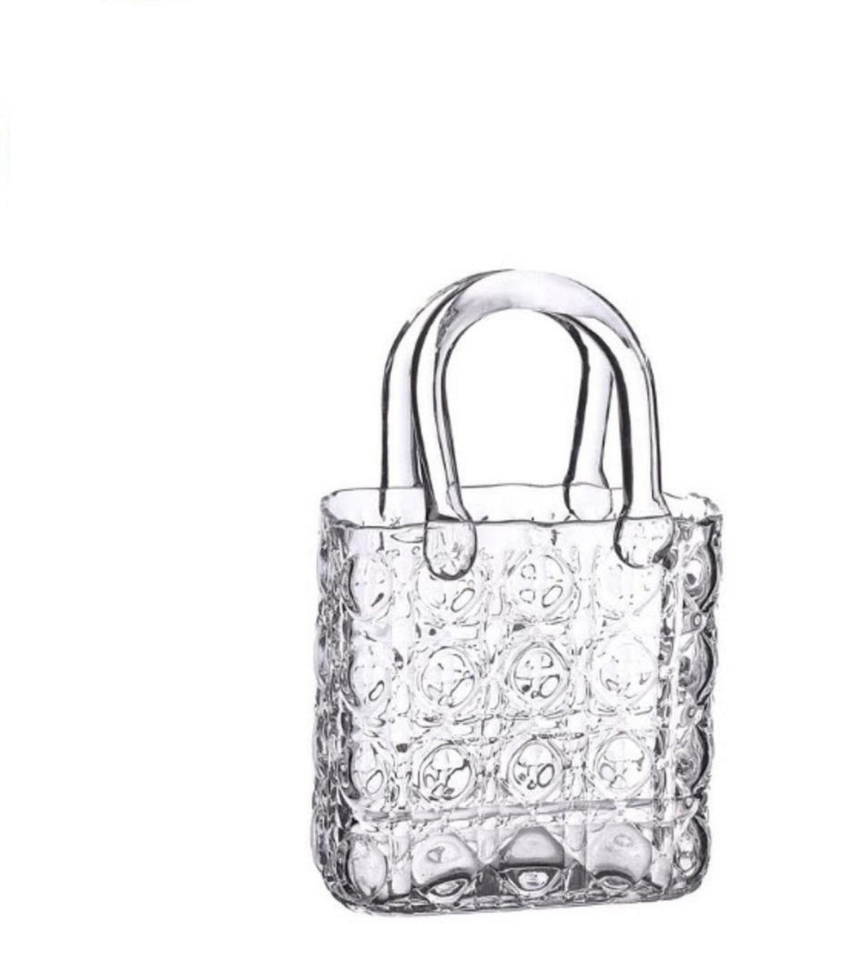 Ideas 4 seasons elysee glazen handtas vaas 19x11x28cm