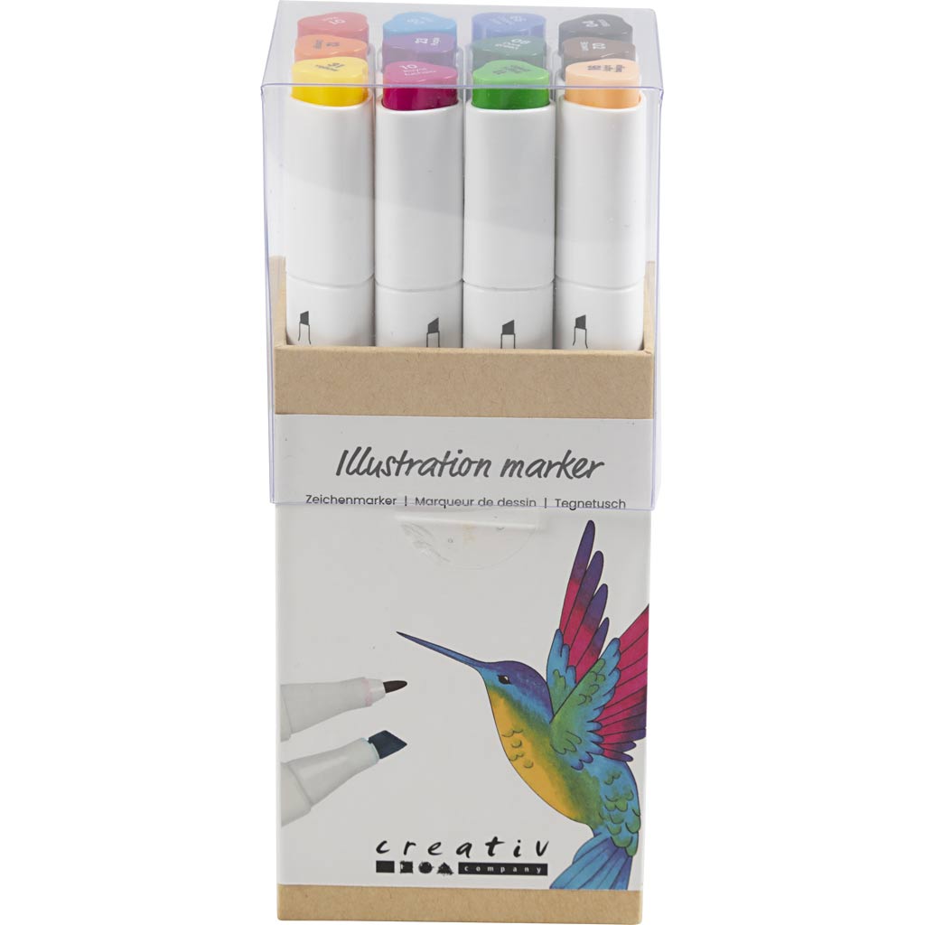 Creativ Company Drawing Pen Standard Colors, 12st.