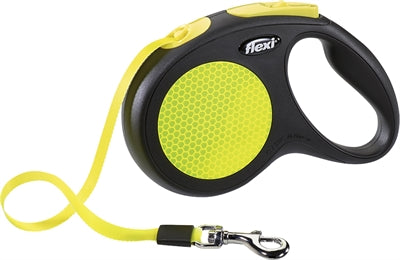 Flexi Retractable Line neues klassisches Neonband schwarz gelb