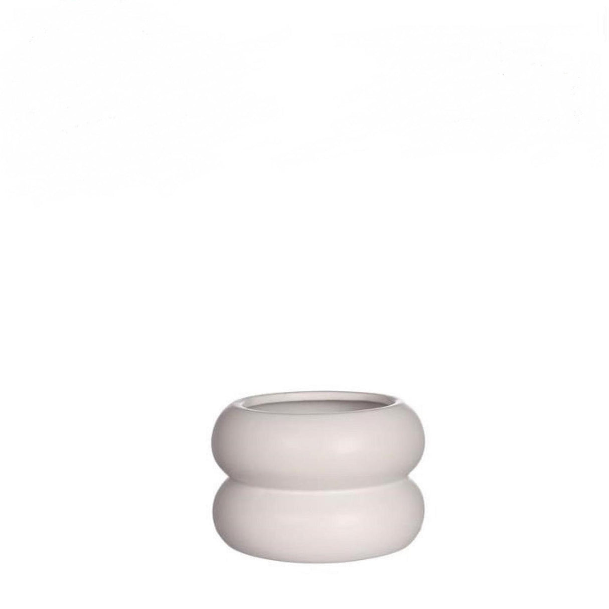 Ideas 4 seasons chubby bloempot gebroken wit ã˜9xh6,4cm