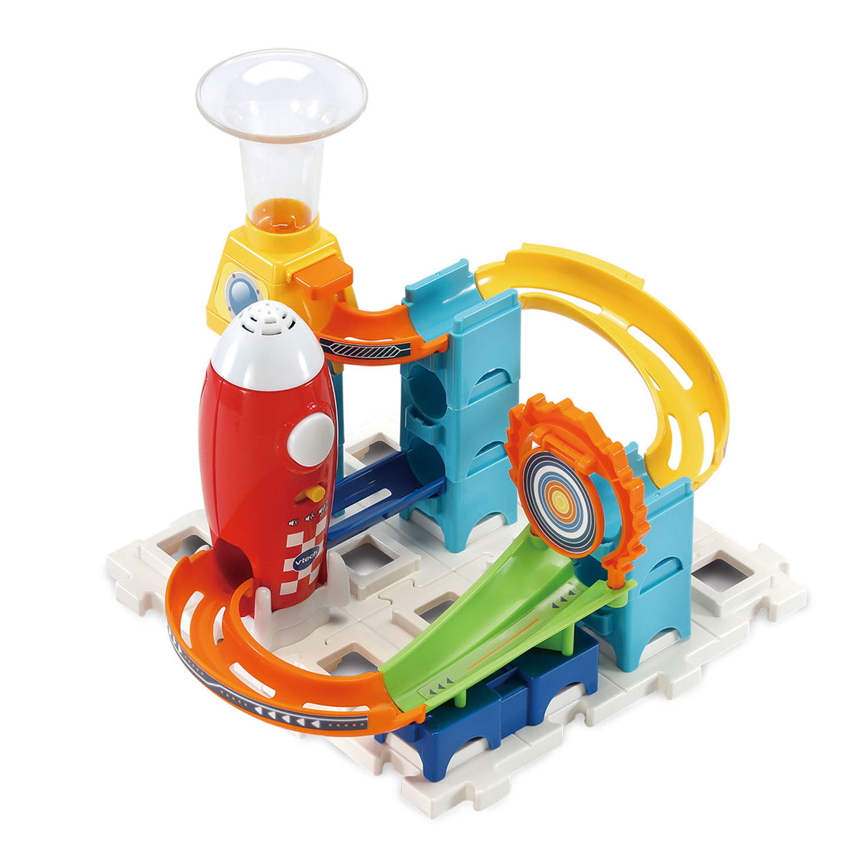 Vtech Marble Rush Rocket Set elektronische M100e Murmelbahn – 79 Teile – inkl. 10 Murmeln mit Licht- und Soundeffekten - Geschenk - Spielzeug 3 bis 12 Jahre