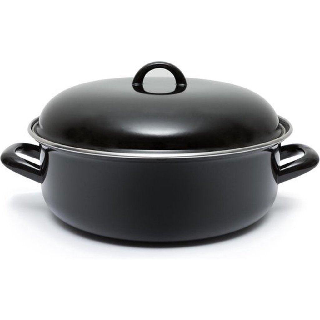 Keine Marke emaillierte schwarze Bratpfanne ø 22 cm 2l