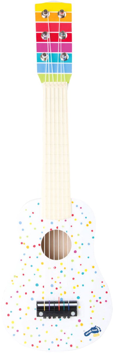 Kleiner Fuß - Holzgitarre mit Punkten, 53cm