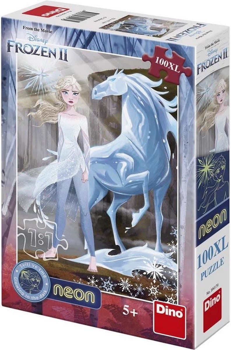 Dinotoys Dino-Puzzle – leuchtet im Dunkeln Disney Frozen II – 100 XL-Teile
