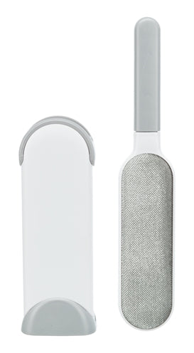 Trixie Haarfusselbürste mit Reinigungsstation weiß grau