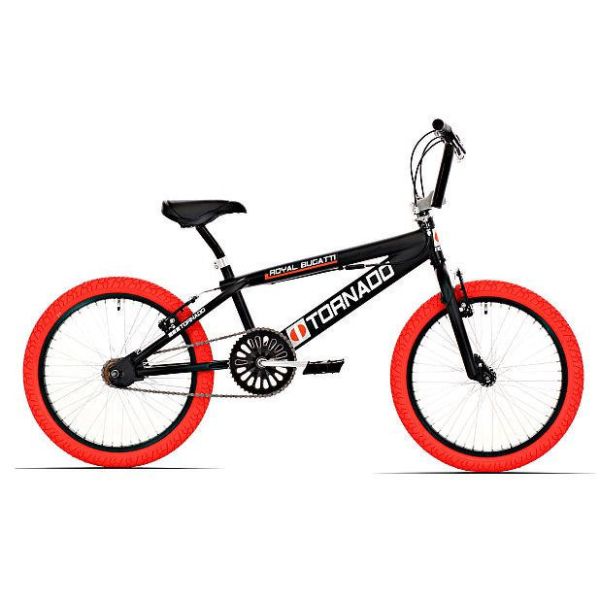 Royal Freestyle BMX 20 - Bugatti - Matt Black mit roten Reifen