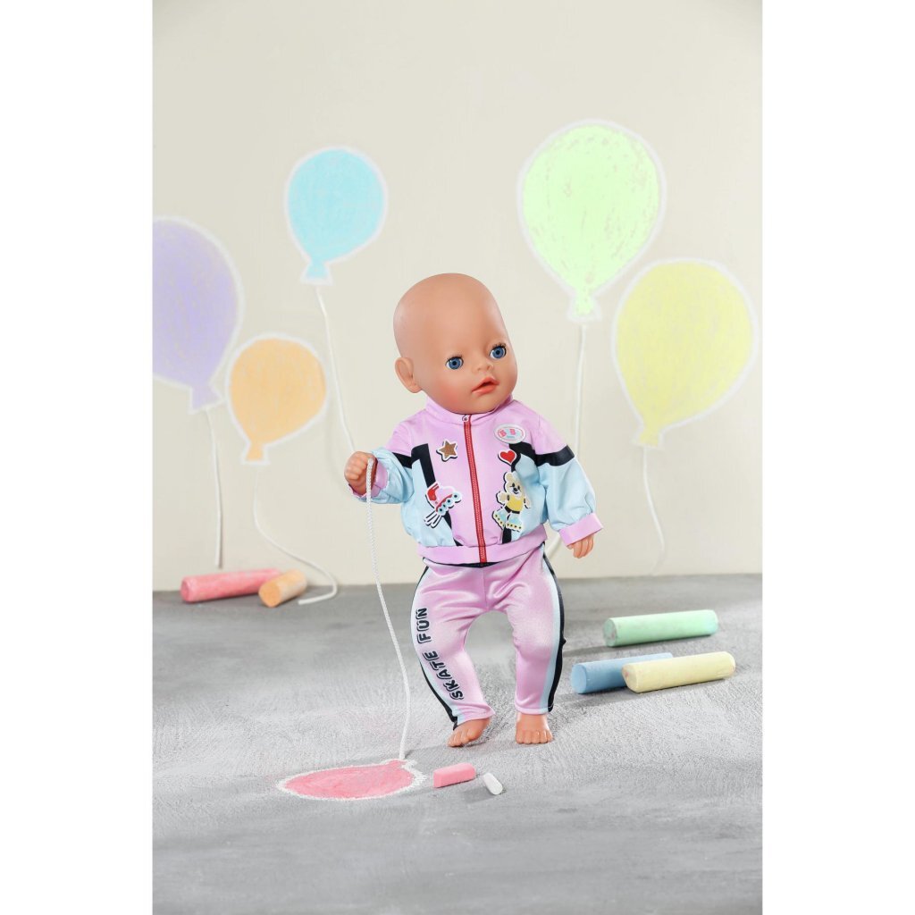 Baby born Jogging-Outfit rosa schwarz