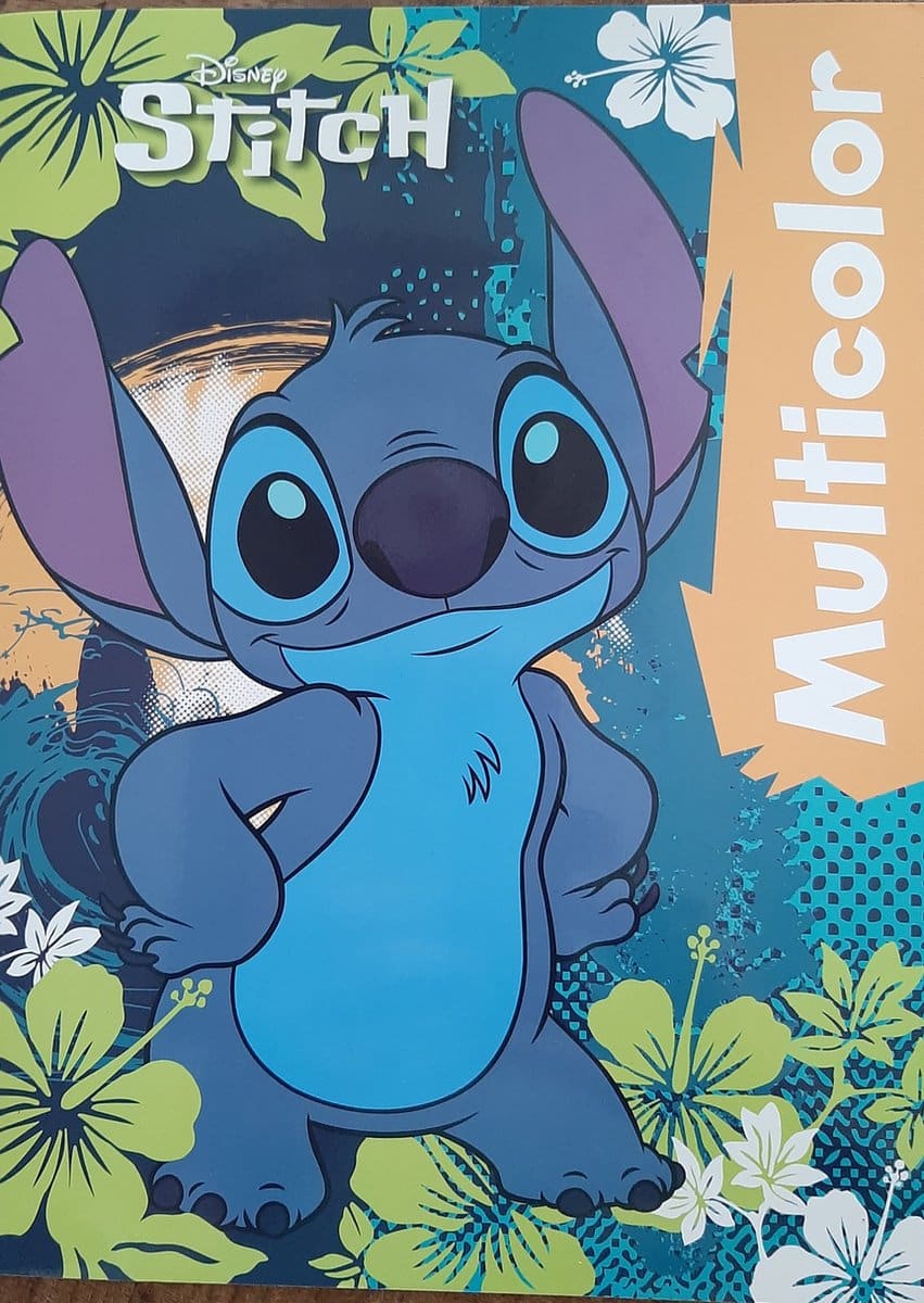 Intro Stitch Malbuch mehrfarbig mit 32 Seiten