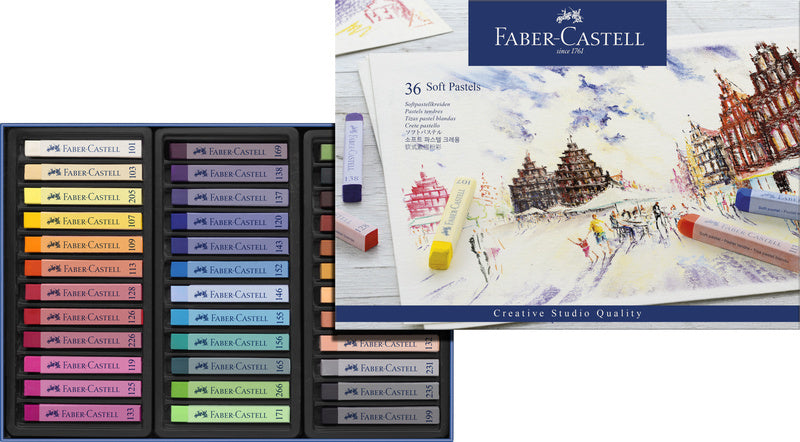 Faber Castell fc-128336 Pastellkreide Creative Studio Soft Pastel 36-teiliges Federmäppchen