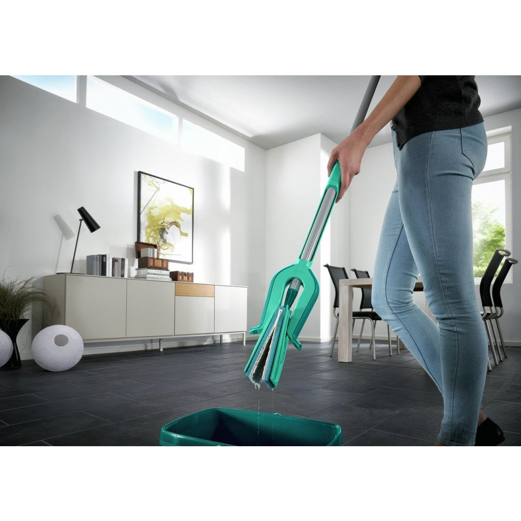 Leifheit 57029 picobello micro duo Bodenwischer mit Teleskopstiel 33 cm