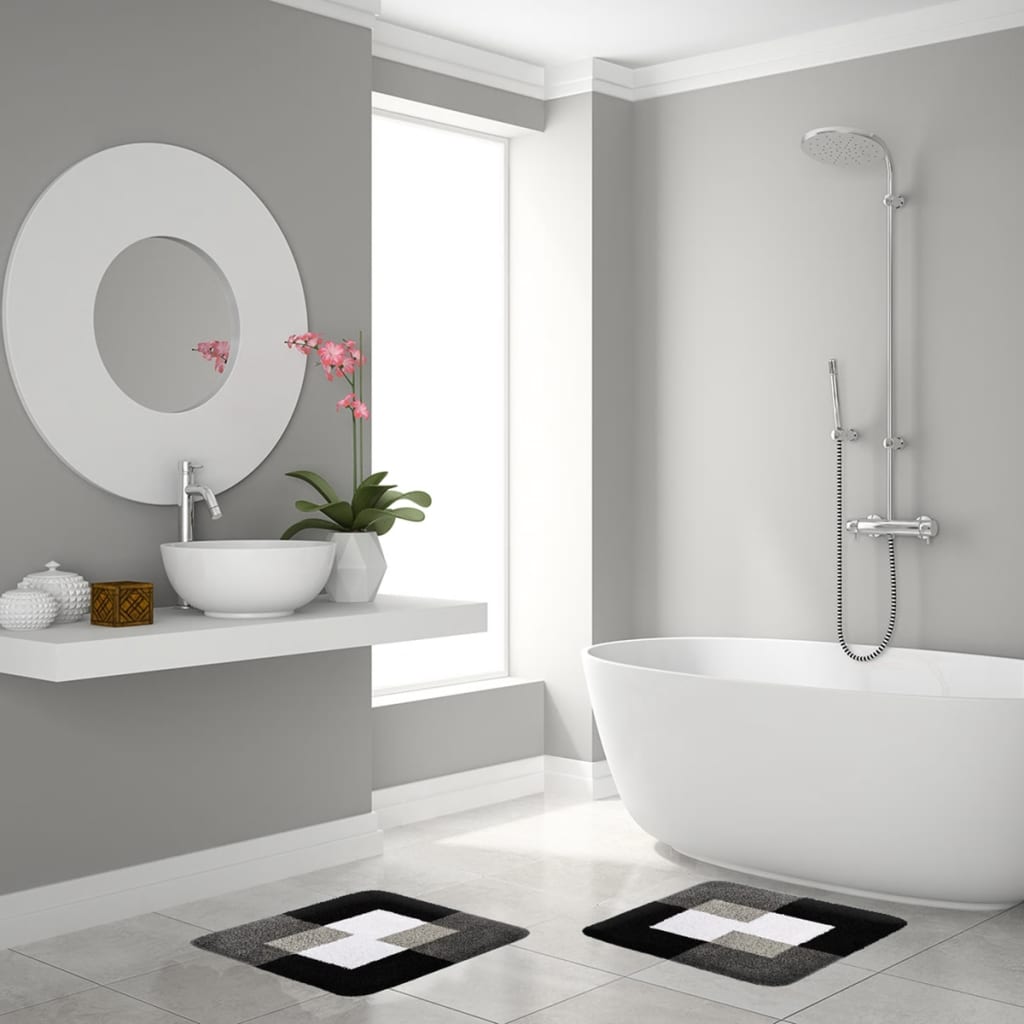 Ridder Badezimmer Mattenmünzen 55x50 cm Grau 7103807