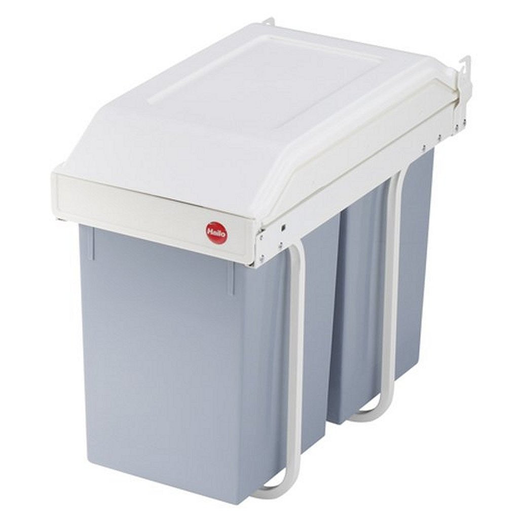 Hailo eingebaute Abfallbehälter Multi-Box Duo Größe L 2x14 L Crème 3659-001