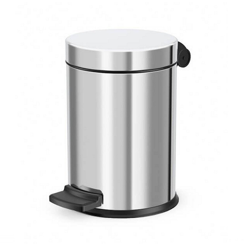 Hailo 0704-060 Solid S Treteimer 4l Edelstahl