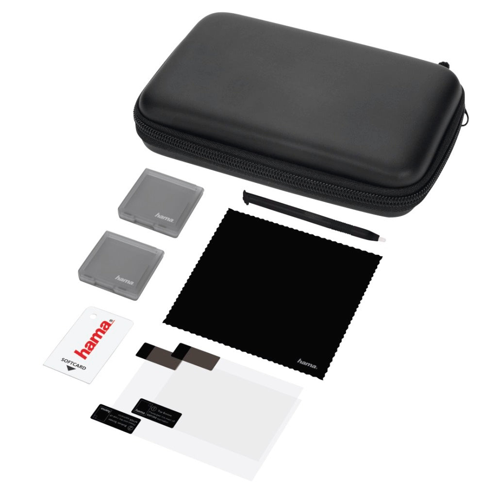 Hama 7-in-1-Set mit Basiszubehör für Nintendo 3DS XL Schwarz
