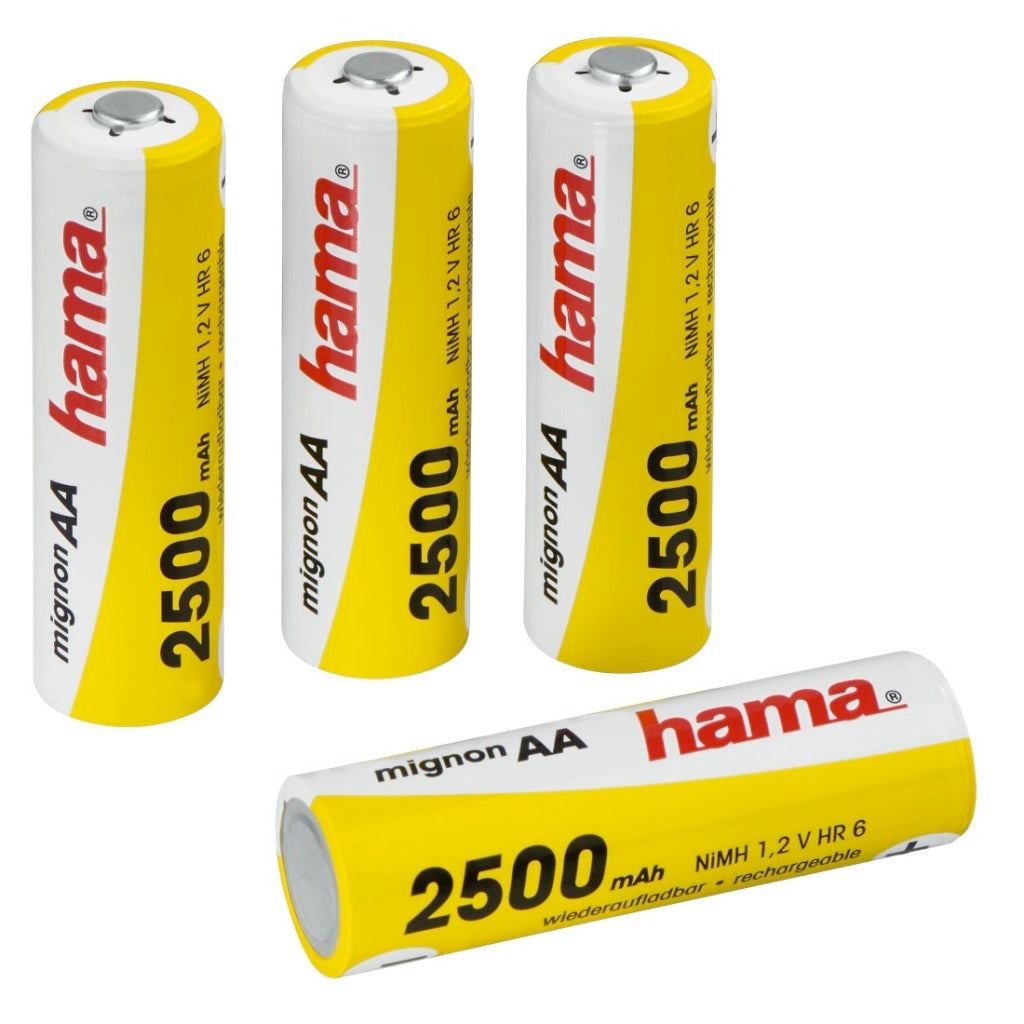 Hama wiederaufladbarer NiMH-Akku 4xaa 2500mah