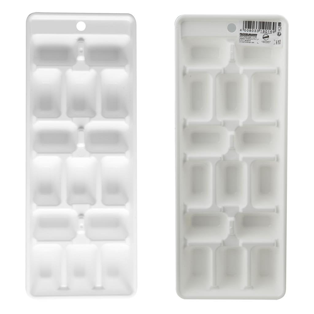 Fackelmann Eiswürfelbereiter 24x9 cm weiß PP