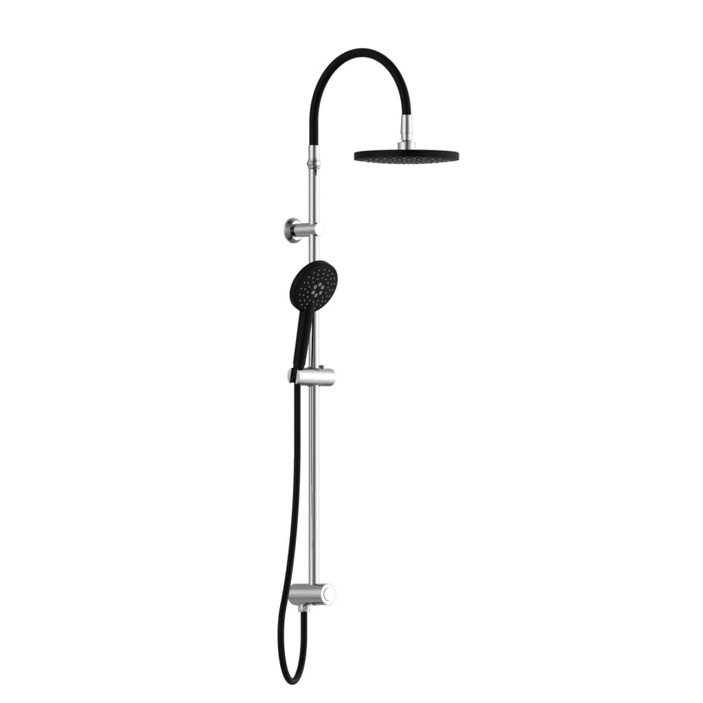 Schütte Regendusch-Set Matao Regen verchromte matte schwarz