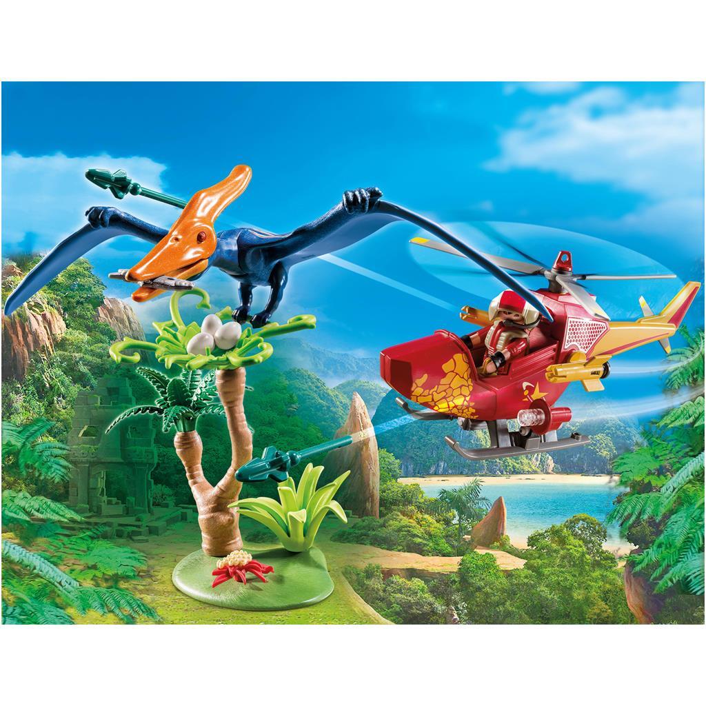 Playmobil 9430 Der Entdecker-Helikopter mit Pteranodon