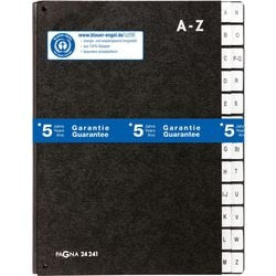 Sortiermappe Seite schwarz A4