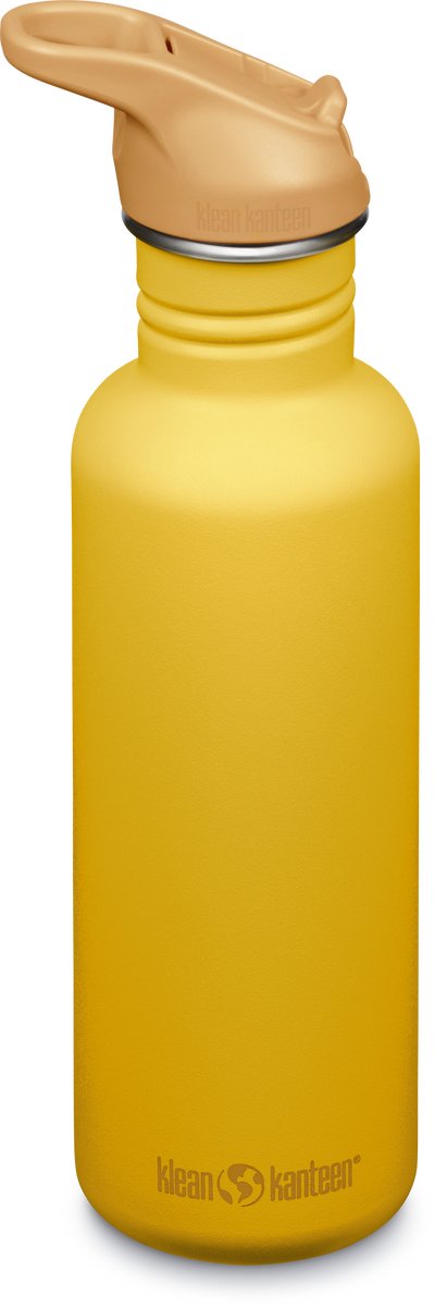 Klean Kanteen Trinkflasche – klassisch – Sportverschluss mit Flip – Sonnenuntergang – 800 ml