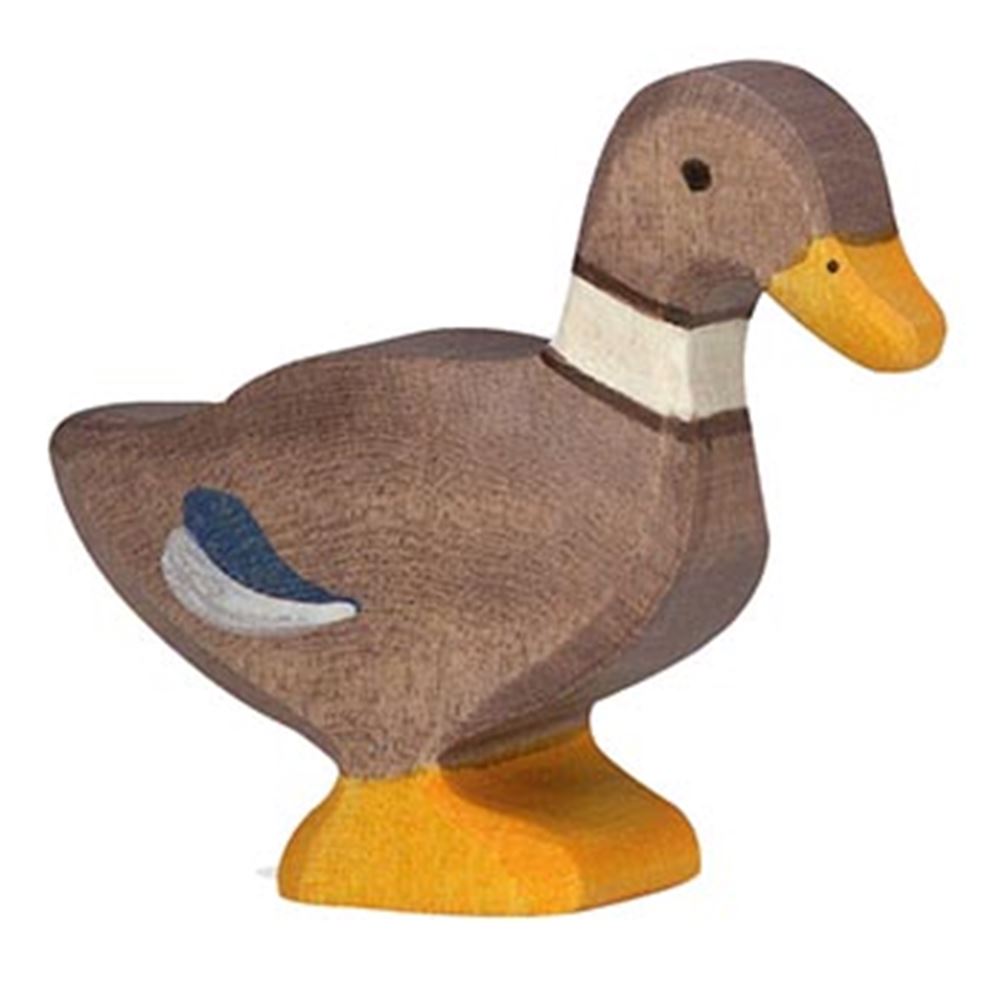 Holztiger-Ente. 7 cm.