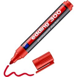 Edding 300 Marker, Strichstärke 1,5-3 mm, rot, 1 Stück