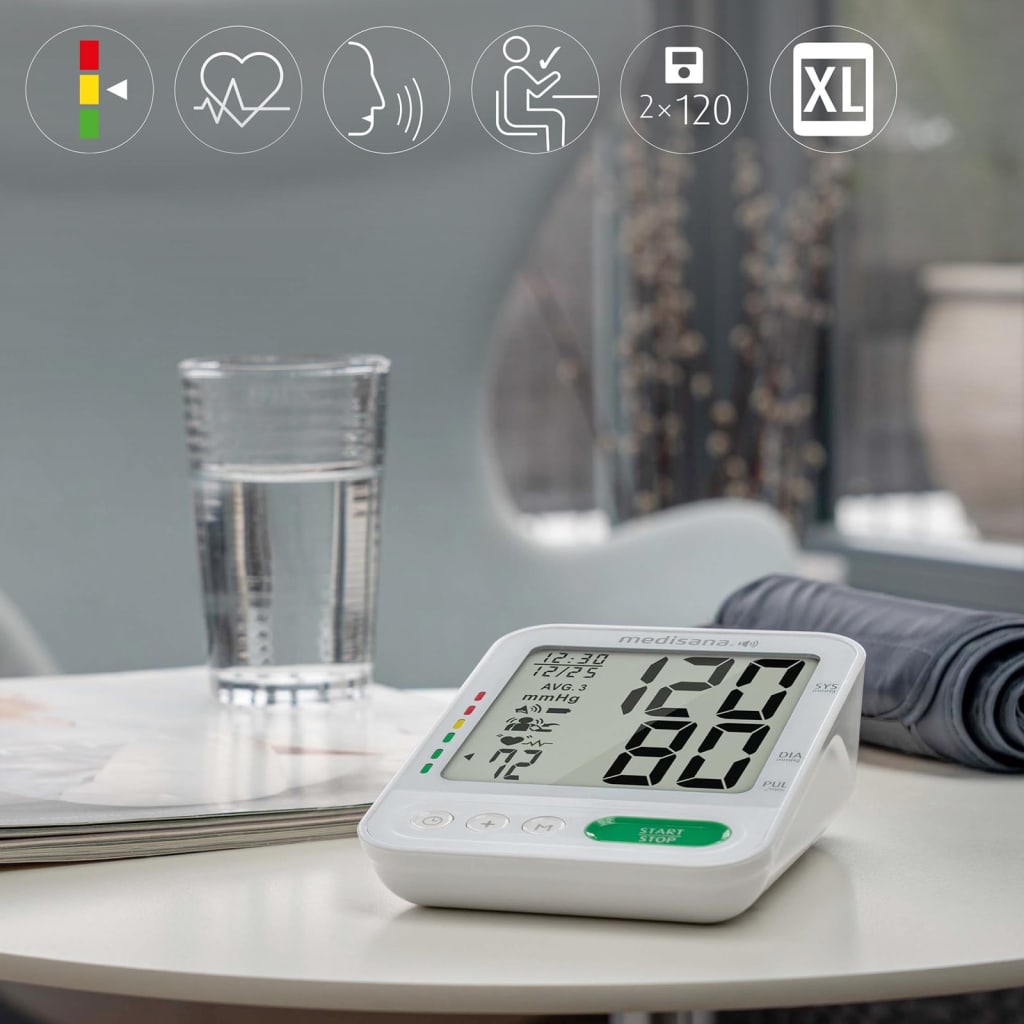 Medisana Medisana Blutdruckmonitor mit Sprachfunktion Bu 586 Sprach Oberarm weiß