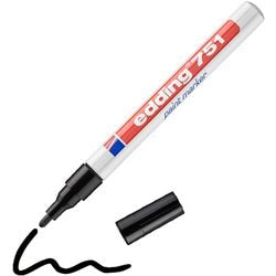 Edding Filzstift 751 Lack rund 1-2mm schwarz