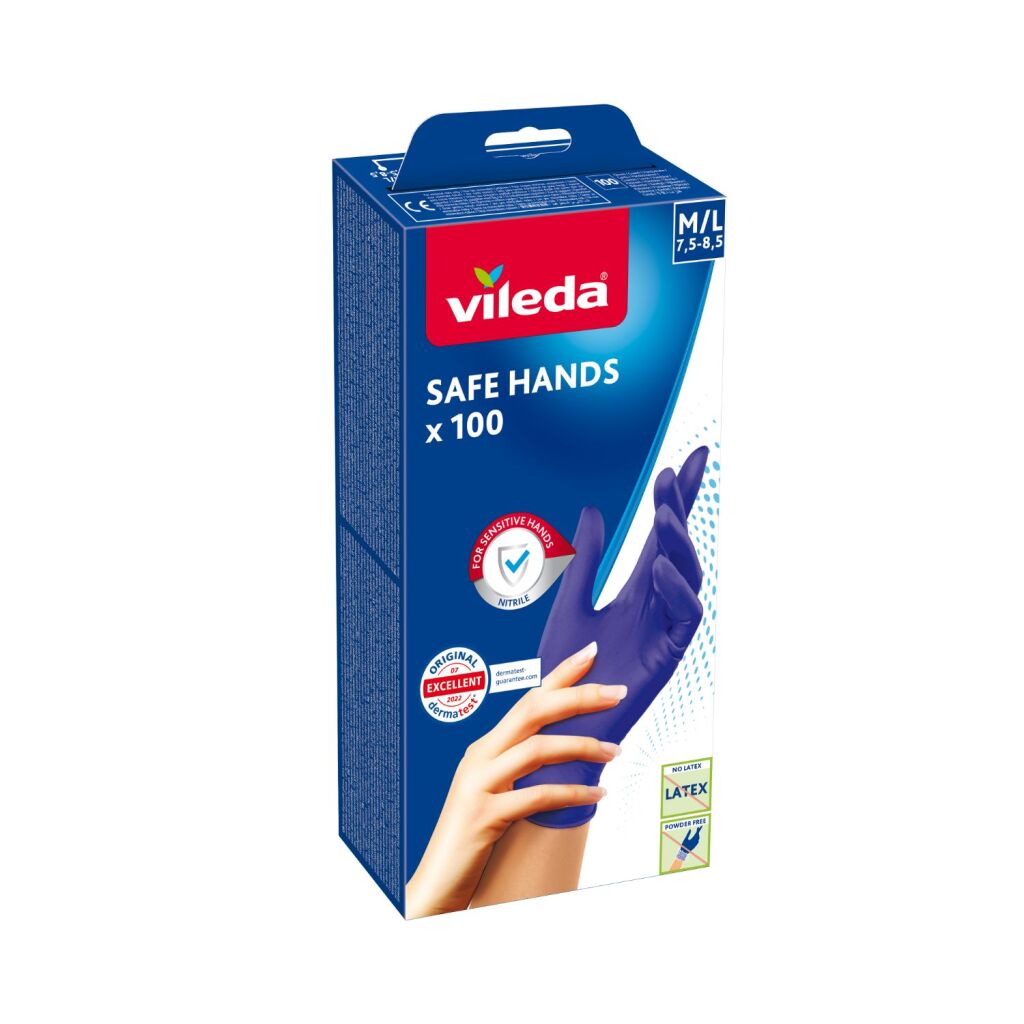 Vileda Handschuh für sichere Hände x100 | 2 Stk