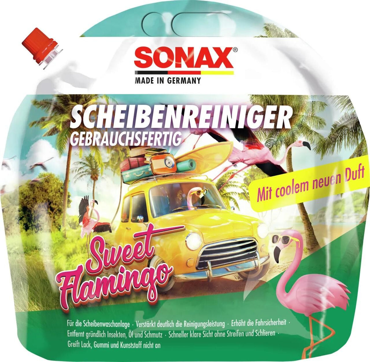 Sonax Fensterreiniger Fensterreiniger 3 l süßer Flamingo