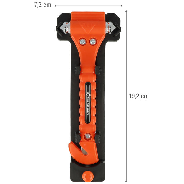 Westcott AC-P30001 2in1 Erste-Hilfe-Nothammer, 2 Stück, Orange