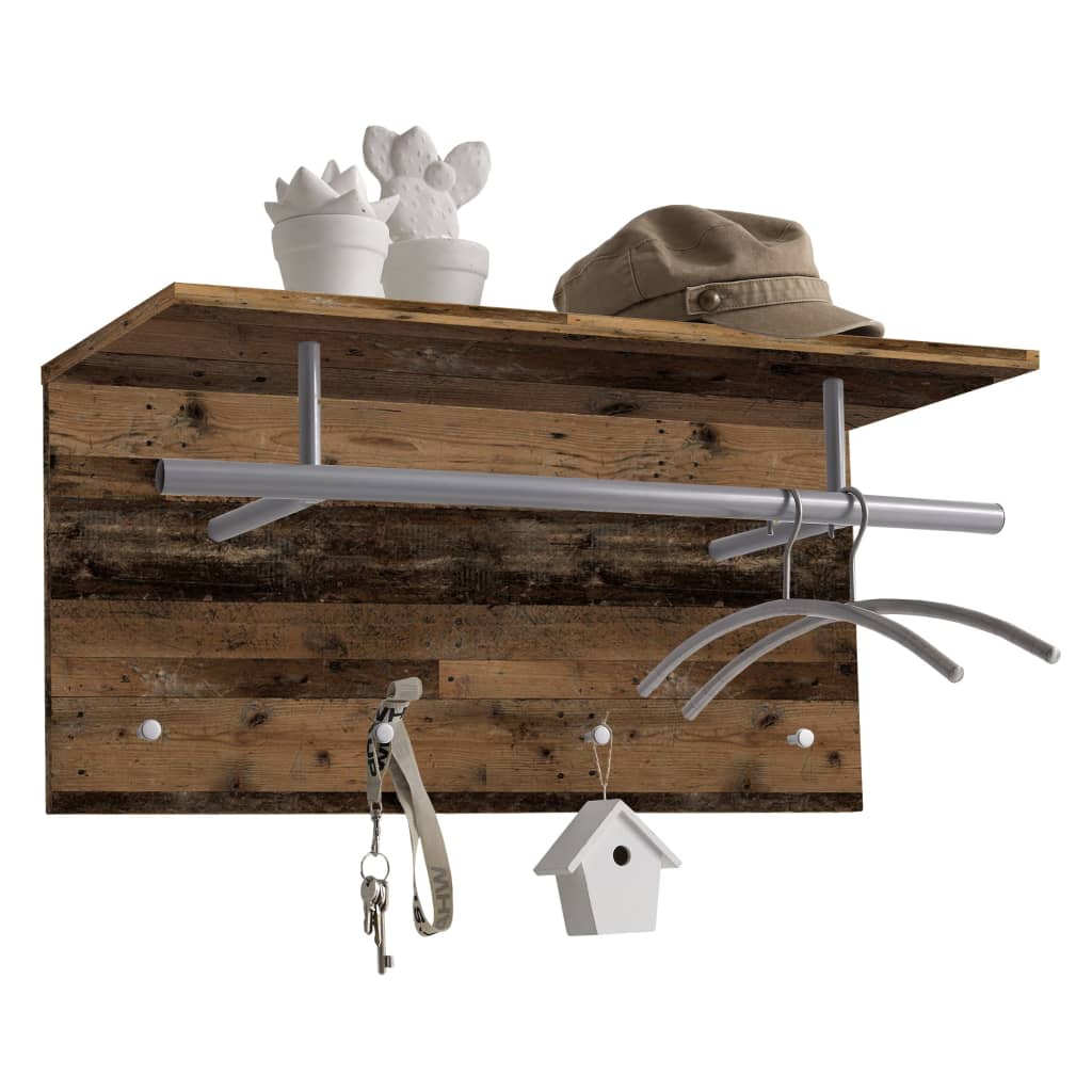 Fmd fmd Wandgarderobe 72x29,3x34,5 cm alter Stil braun