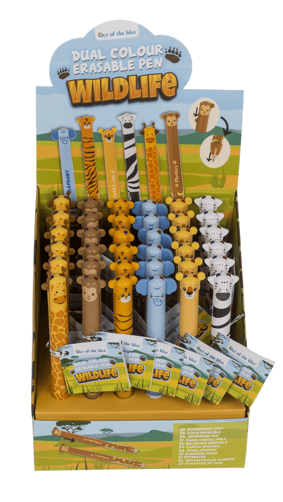 DSP bicolor löschbarer Stift, 6 sort