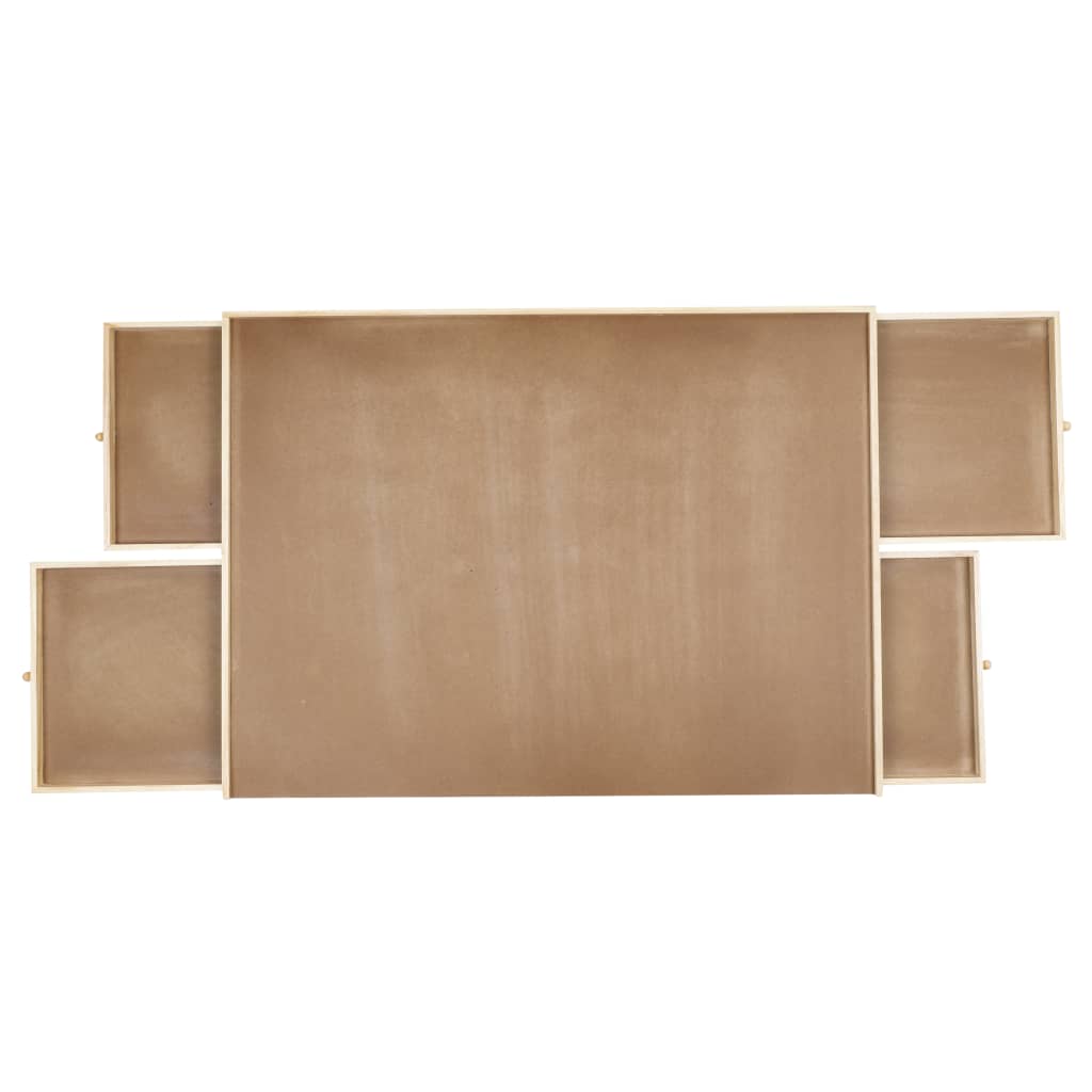 Hi -Puzzle -Tisch mit 4 Schubladen 76x57x4,5 cm Holz