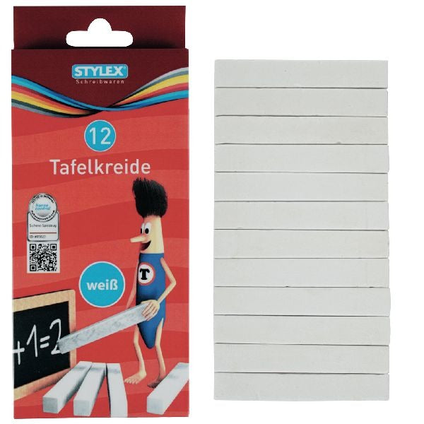 Stylex Tafelkreide weiß 10 Stück