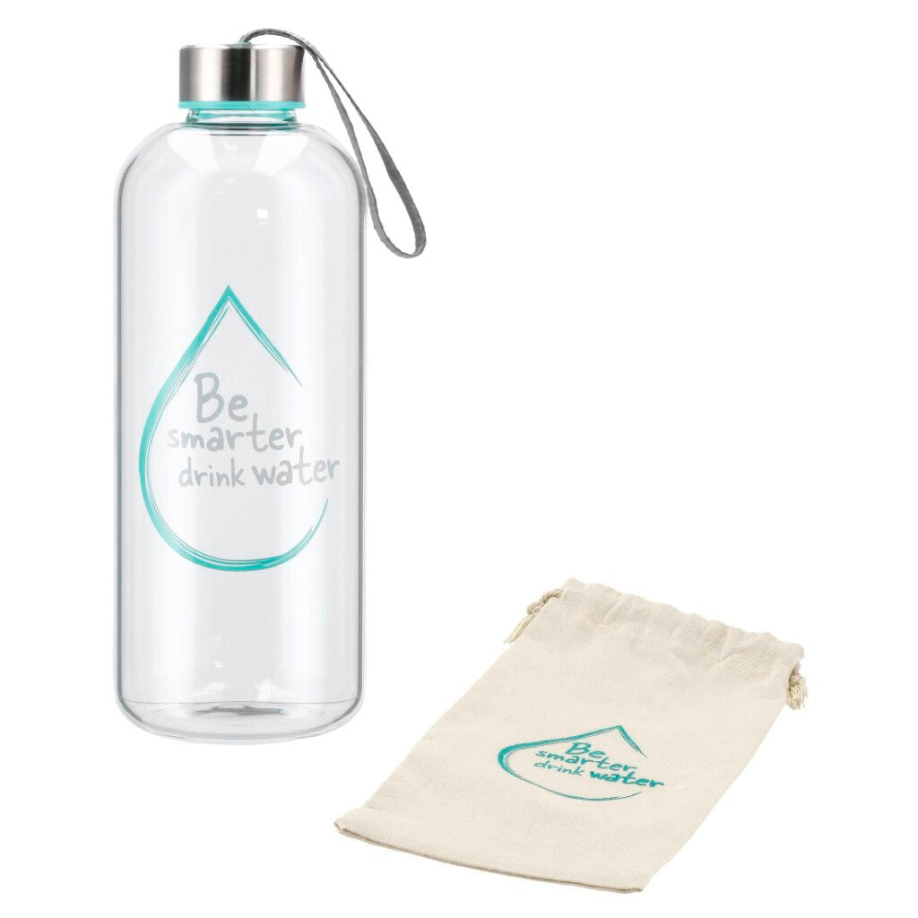 Xavax Glastrinkflasche Water Power 1 l Türkis
