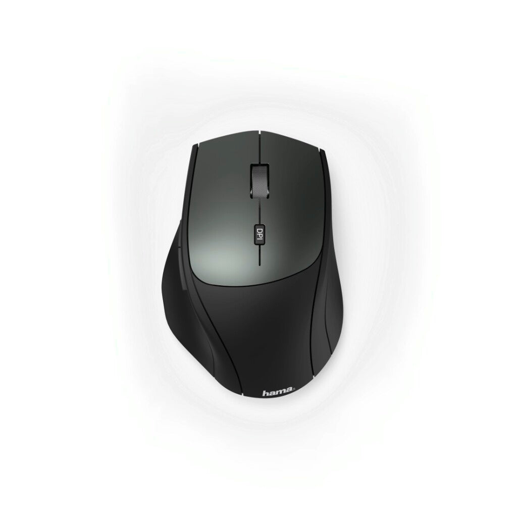 Hama Opt. 6-Tasten-Funkmaus MW-600 Dual-Modus USB-C USB-A Schwarz