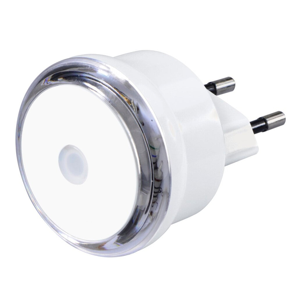 Hama LED-Nachtlicht Basic mit Stecker, Dämmerungssensor, energiesparend. weiß