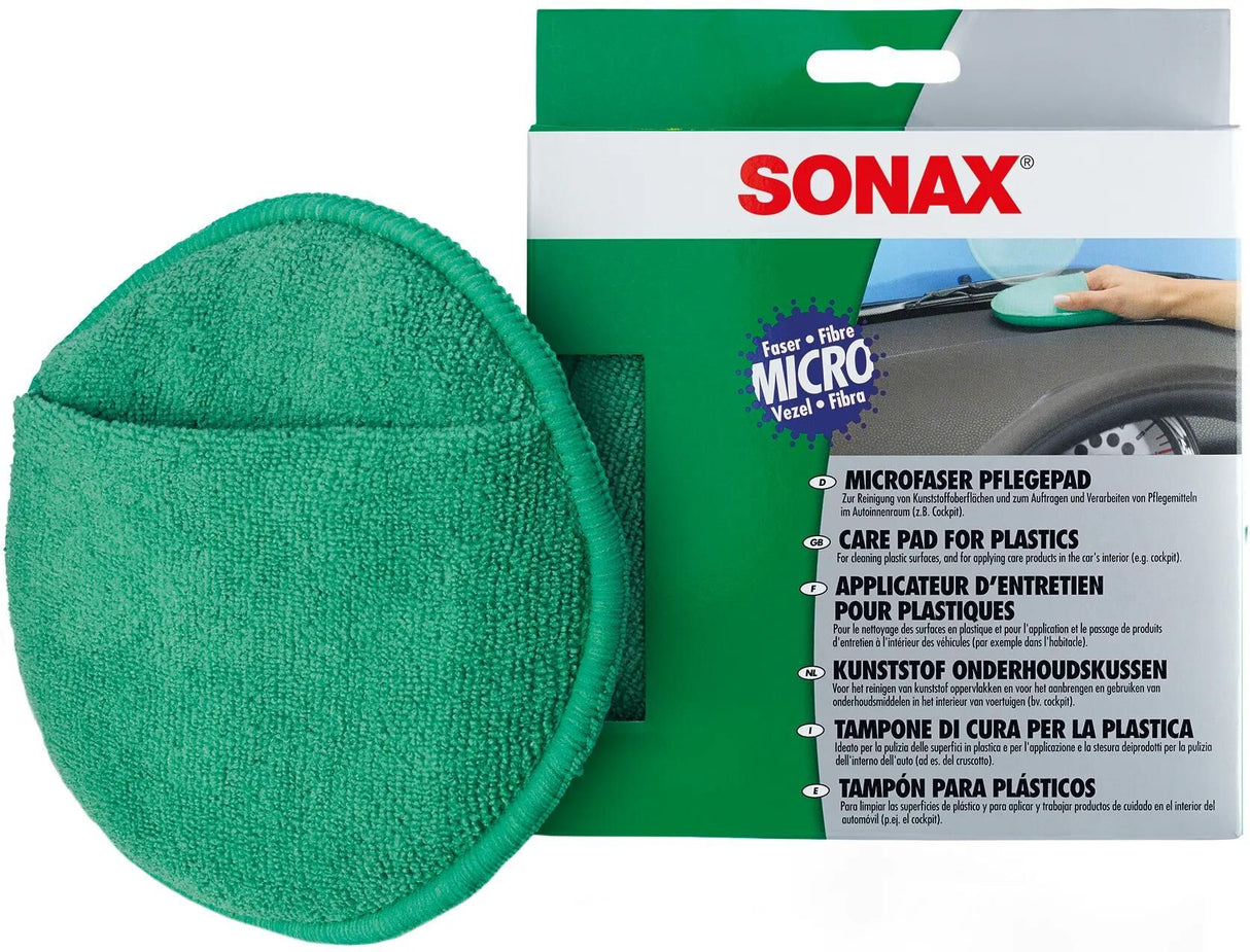 Sonax Reinigungsschwamm Microfaserpflegepad Kunststoffpflegepad 417200