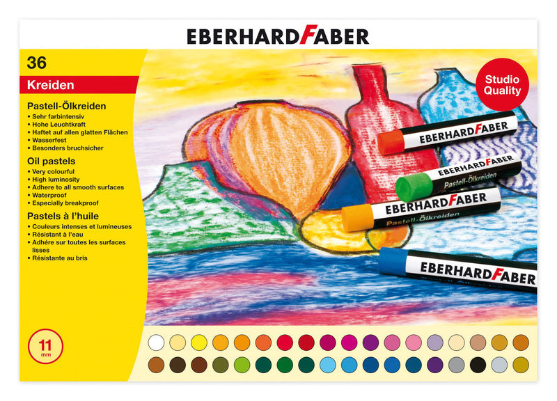 Eberhard Faber ef-522036 Ölpastellkreide efa 11 mm, Box mit 36 Stück