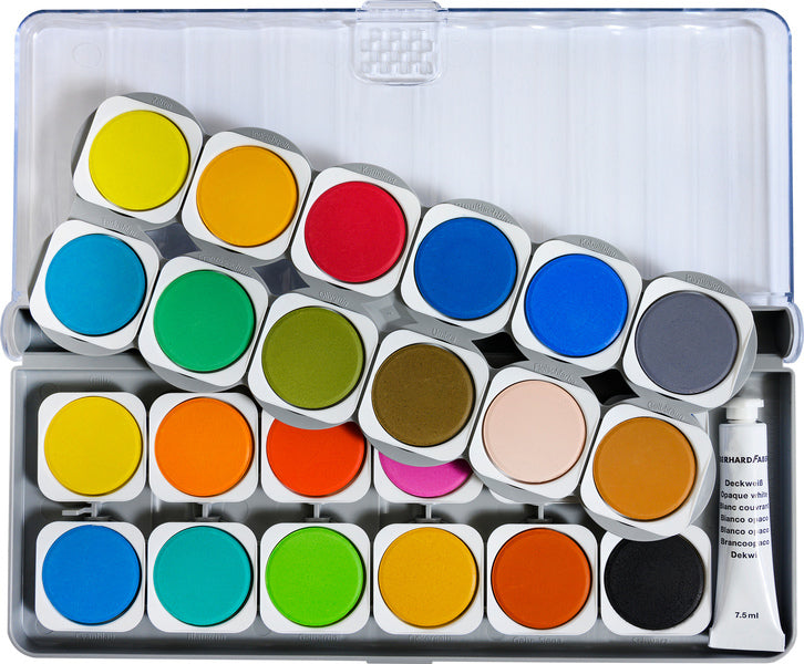 Eberhard Faber EF-578324 Farbbox Gewinner 24 Farben + Mischpalette