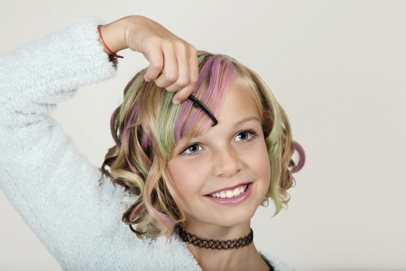 Eberhard Faber ef-579202 Haarkreide 3 Stück rosa, lila, türkis
