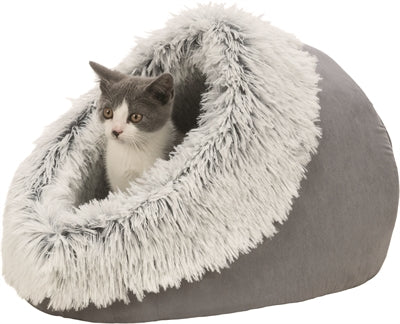 Trixie Katzenkorb Iglu Harvey grau weiß-schwarz