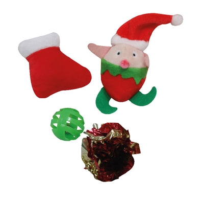 Croci Weihnachts-Katzenlutscher mit Spielzeug